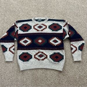 Vintage Woolrich Southwestern Aztec Sweater men's XL